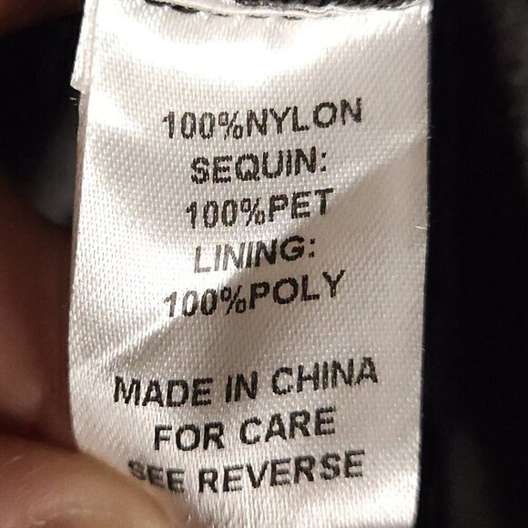 Hema Black Sequin Heavyweight Open Kimono One Size - Picture 6 of 7